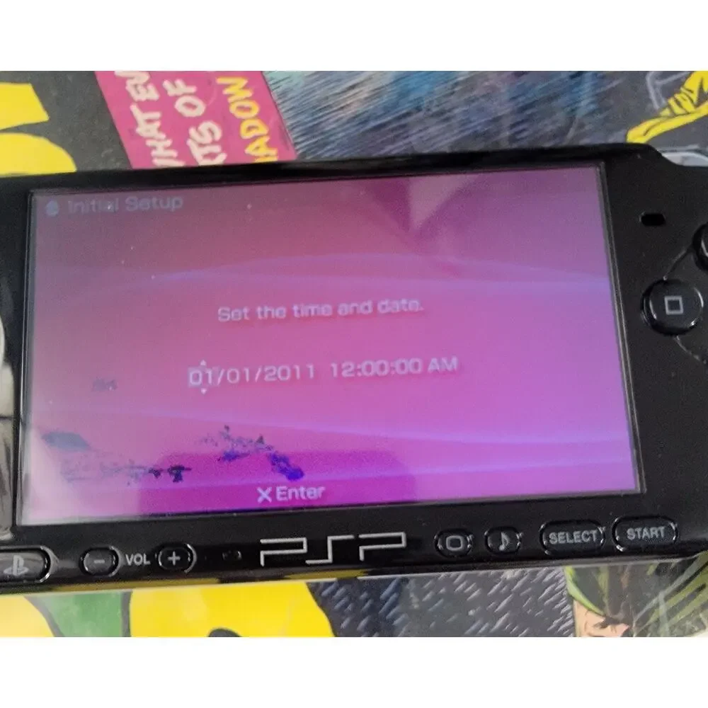 SONY PSP 3001 PlayStation Portable Black Console & Charger (For Parts or Repair)